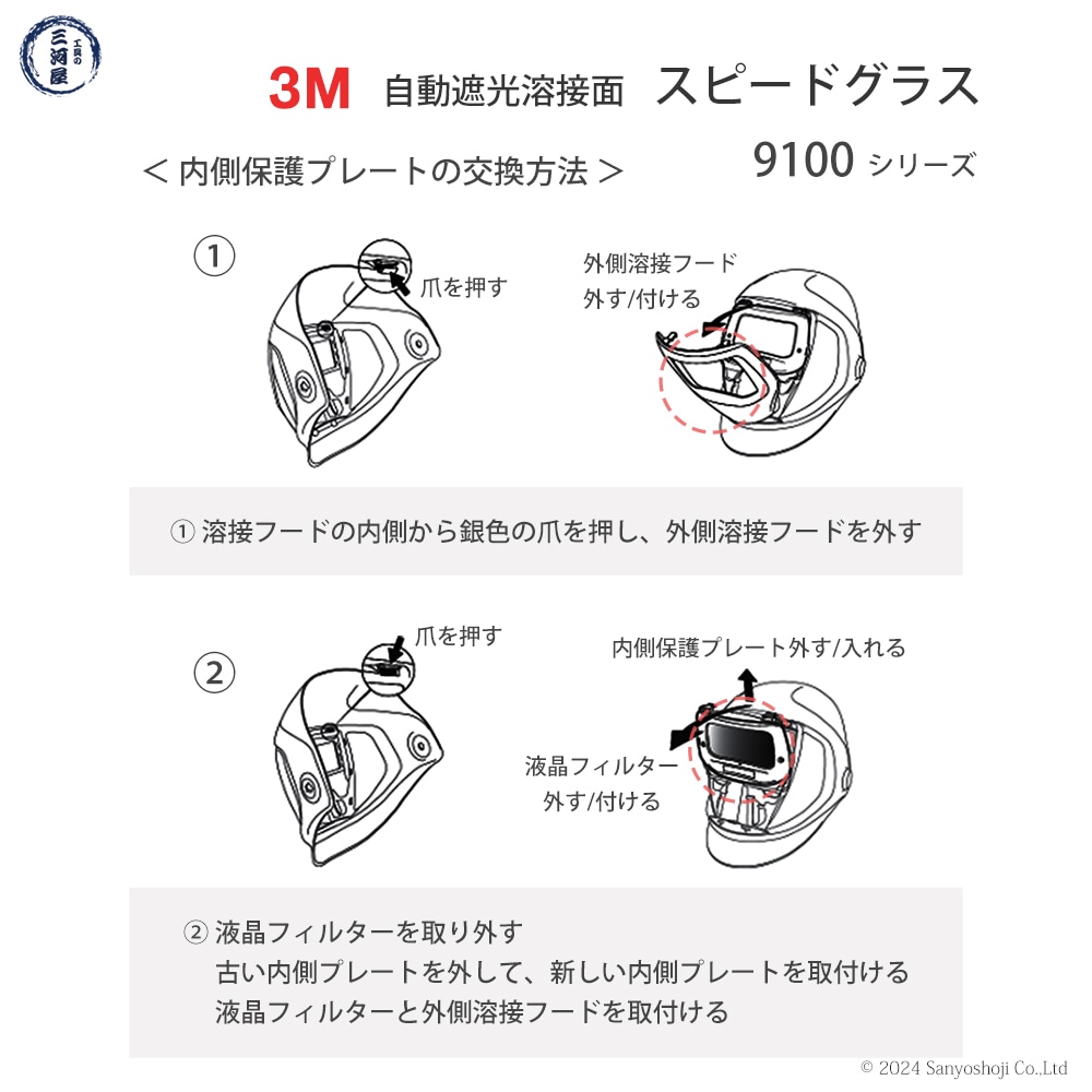 3M スピードグラス 交換用液晶フィルター スタンダードビュータイプ 9100V 3M スピードグラス[[TM上]] 液晶フィルター 9100V用 500005