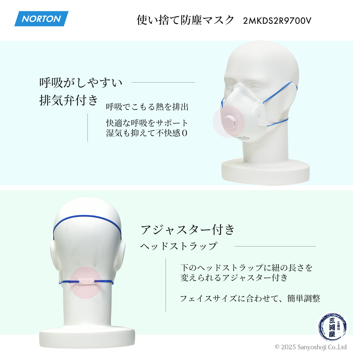 ノートン ( NORTON ) 使い捨て防じんマスク ベアマスク プラス 9700