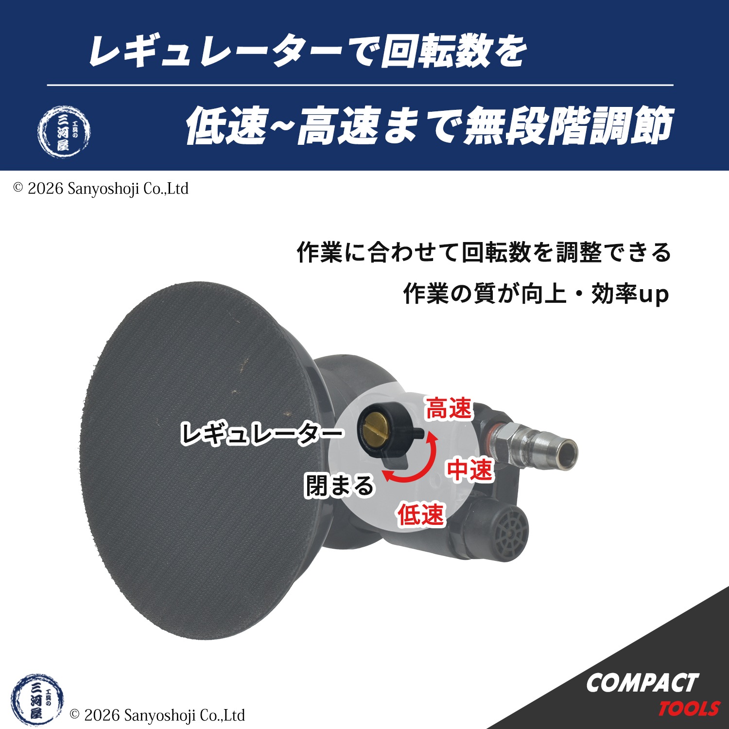 コンパクトツール 非吸塵式 ダブルアクションサンダー RG-95 マジック