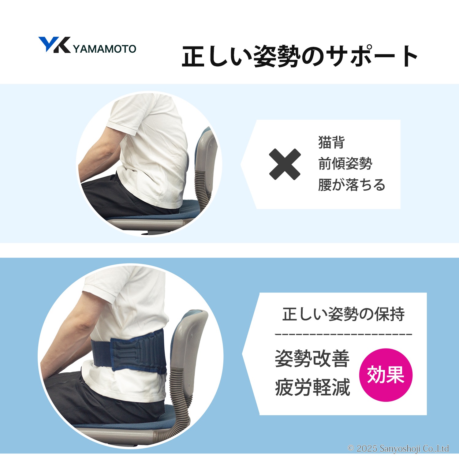 山本光学 ( YAMAMOTO ) エアーシステムベルト AIR-110 Sサイズ 1個 軽