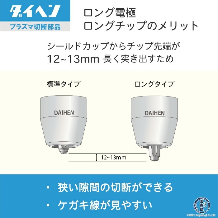 ダイヘン ( DAIHEN ) ロング チップ H1002H01 プラズマ 切断 トーチ