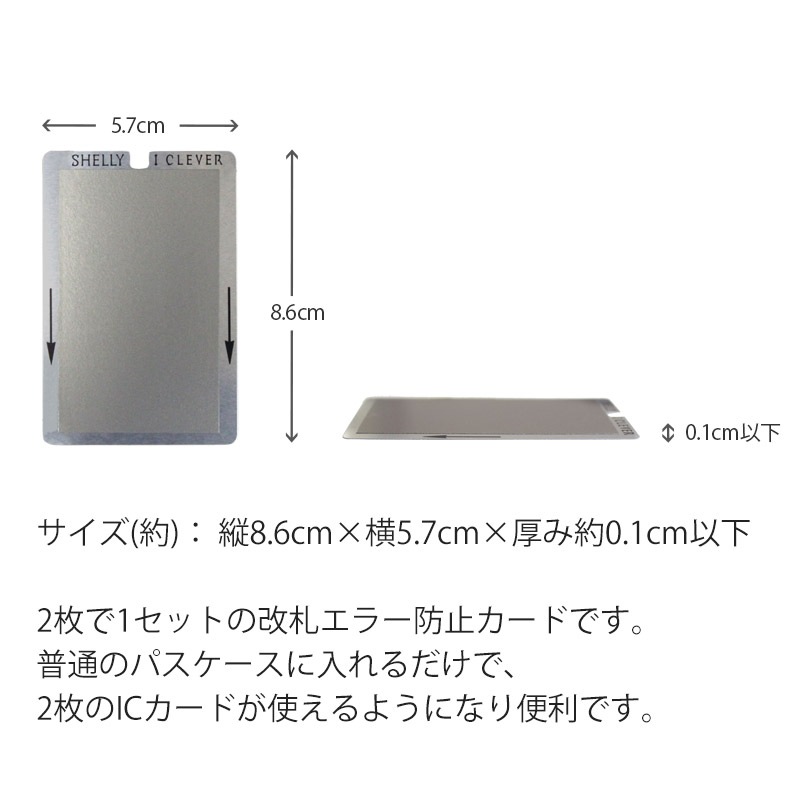 【名入れ不可】 アイクレバーカード 改札エラー防止カード