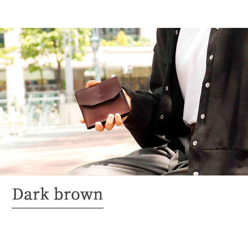 送料無料 名入れ不可】 ANNAK コンパクトギャルソンウォレット 二