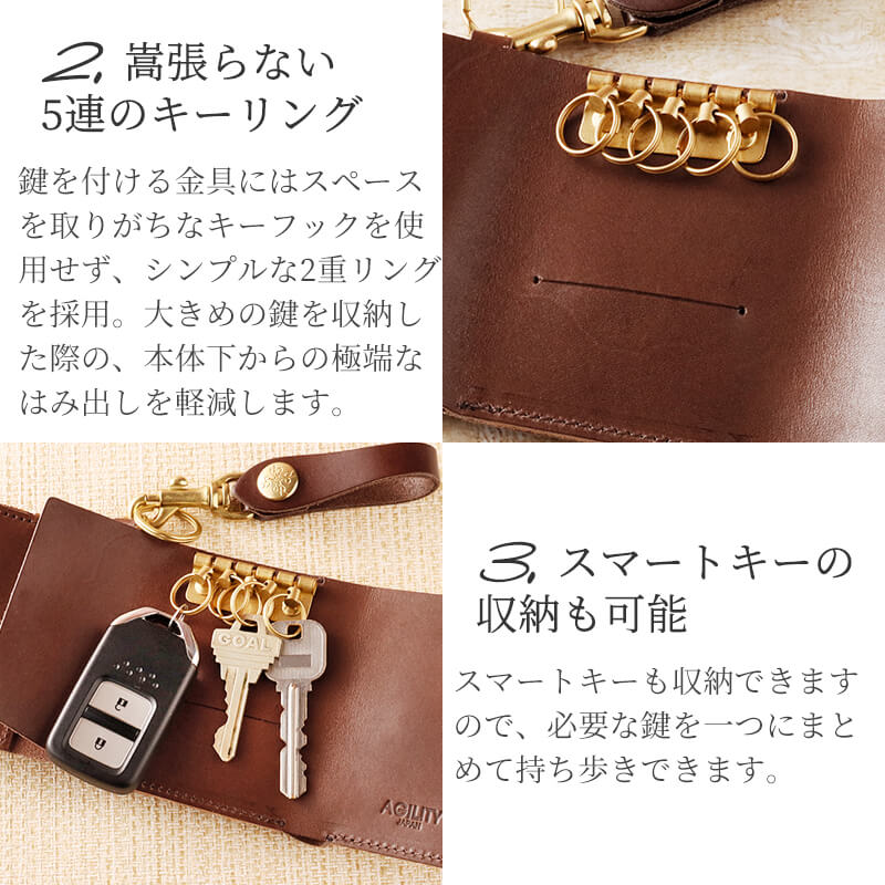 【送料無料 名入れ無料】 アンブルジェ II ジーンズ 財布×キーケース 【AGILITY affa(アジリティアッファ)】