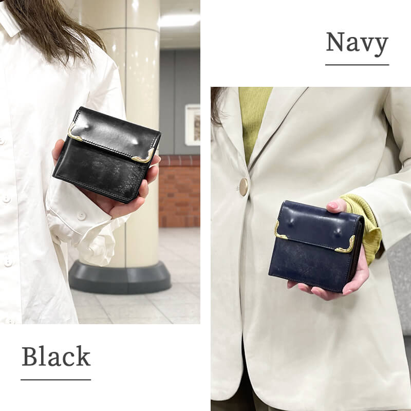 【送料無料 名入れ不可】 cramp 2つ折りウォレット UKブライドルレザー 池之端銀革店