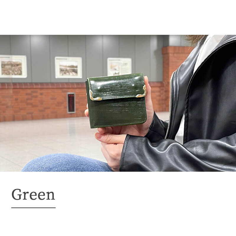 【送料無料 名入れ不可】 cramp 2つ折りウォレット UKブライドルレザー 池之端銀革店