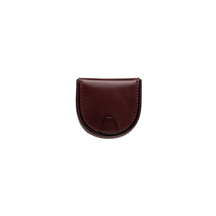 【送料無料 名入れ不可】 Flathority シェルコードバン 馬蹄型小銭入れ コインケース