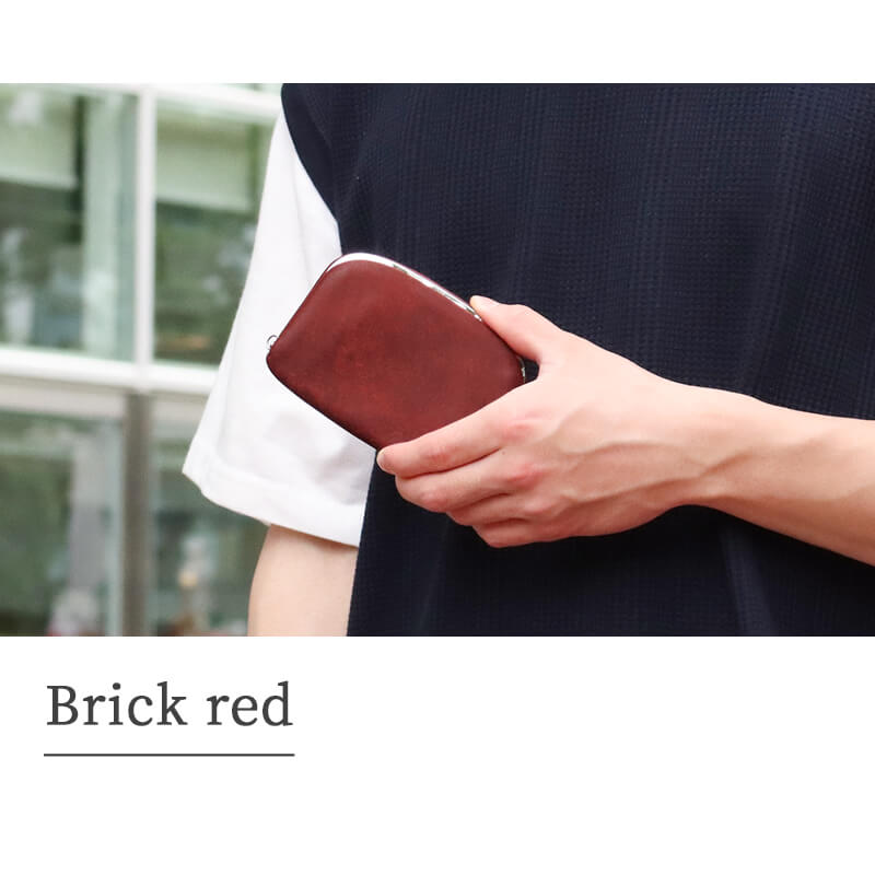 【送料無料 名入れ不可】 札幌革職人館 押し口ミニ財布 プエブロ イタリアンレザー