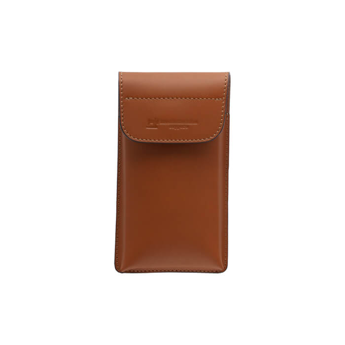 【送料無料 名入れ不可】 札幌革職人館 縦型 スマートフォンケース ベルトポーチ