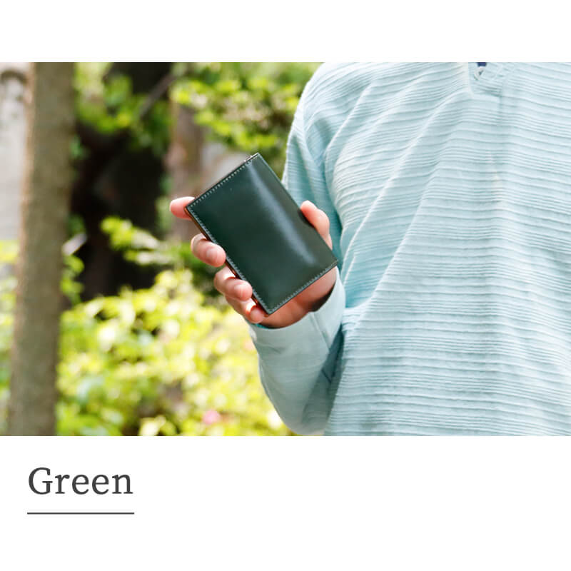 【送料無料 名入れ不可】 Flathority シェルコードバン 名刺入れ