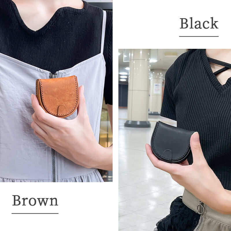 【送料無料 名入れ不可】 札幌革職人館 馬蹄型小銭入れ プエブロ イタリアンレザー