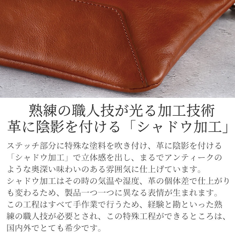 【送料無料 名入れ不可】 BALZO shadowレザー サコッシュ ショルダーバッグ