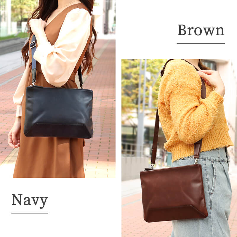 【送料無料 名入れ不可】 BALZO shadowレザー サコッシュ ショルダーバッグ