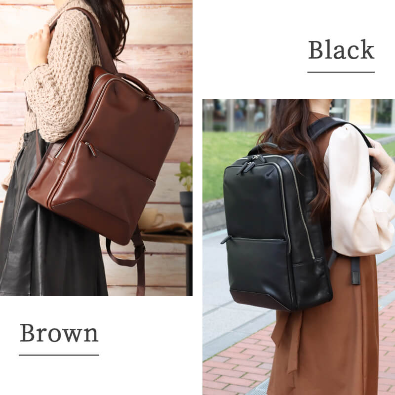 【送料無料 名入れ不可】 BALZO shadowレザー リュック bsd-45007