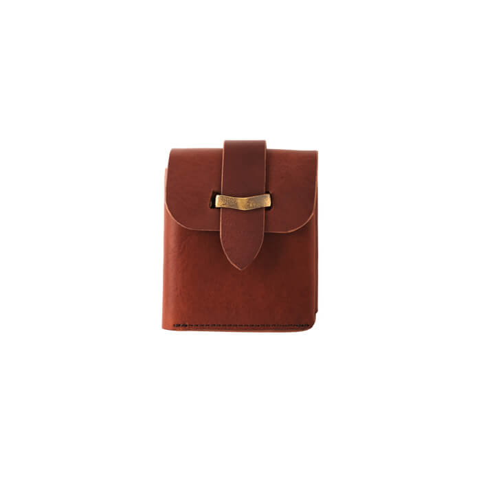 【送料無料 名入れ無料】 Haru ギャルソンコンパクトウォレット hc-536 イタリアンレザー ミニ財布 池之端銀革店