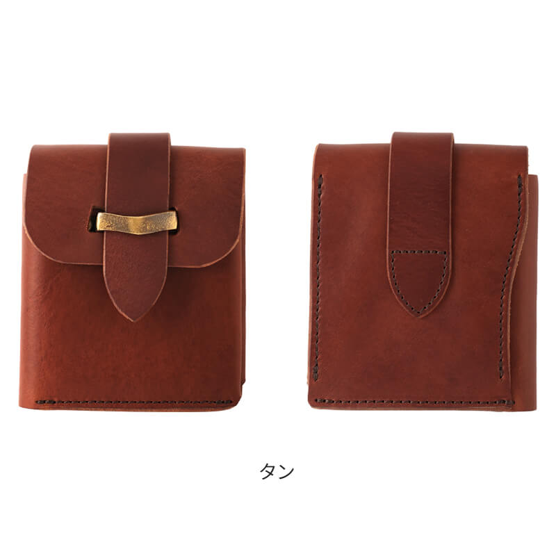 【送料無料 名入れ無料】 Haru ギャルソンコンパクトウォレット hc-536 イタリアンレザー ミニ財布 池之端銀革店