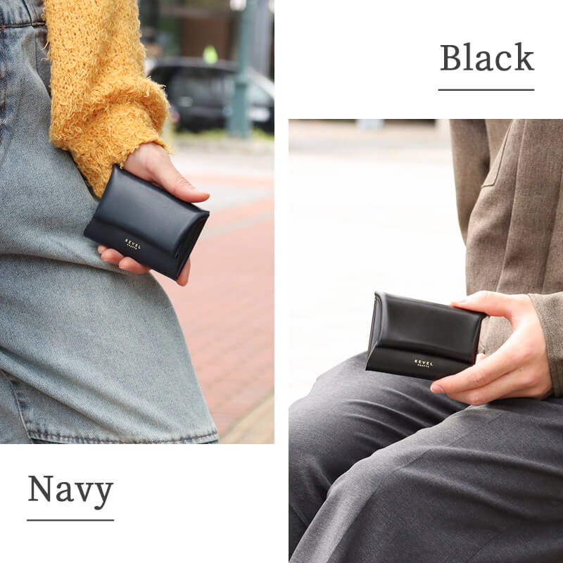 【送料無料 名入れ不可】 REVEL 折革コンパクト財布 Sウォレット r301