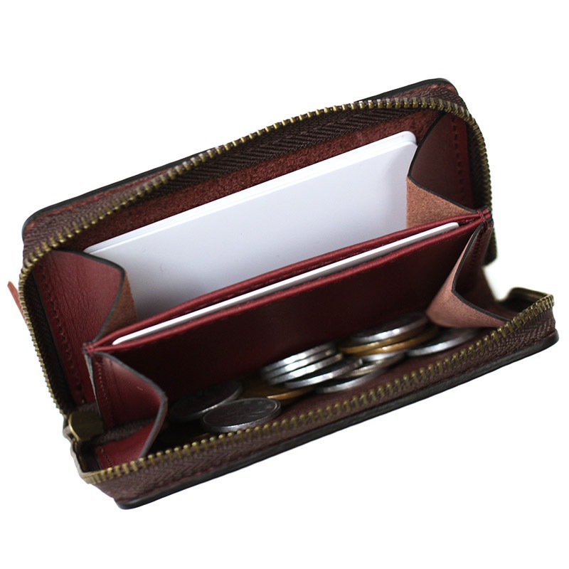 【送料無料 名入れ不可】 札幌革職人館 角型コインケース