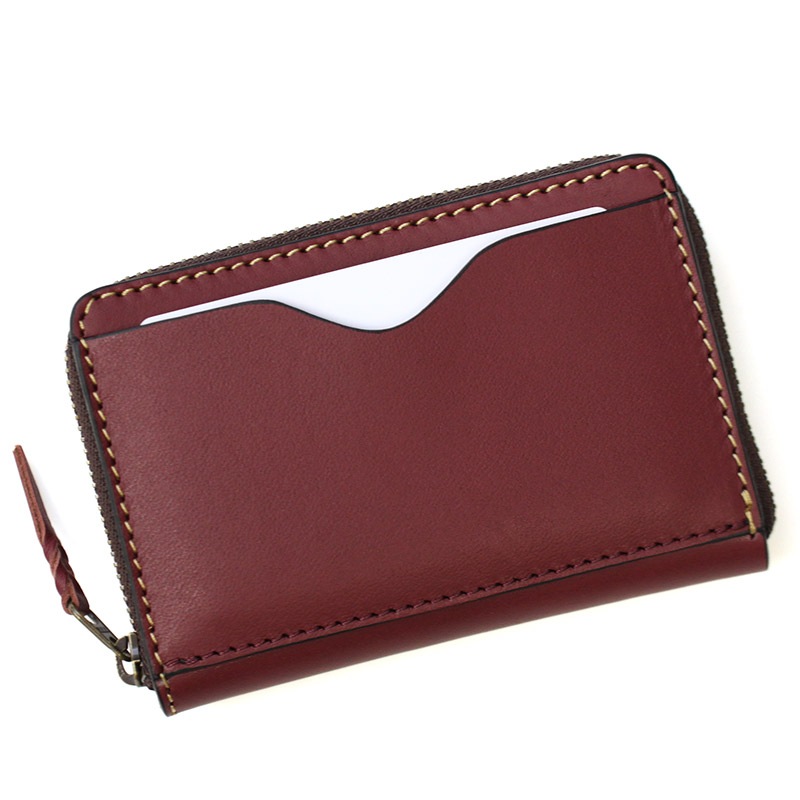 【送料無料 名入れ不可】 札幌革職人館 角型コインケース