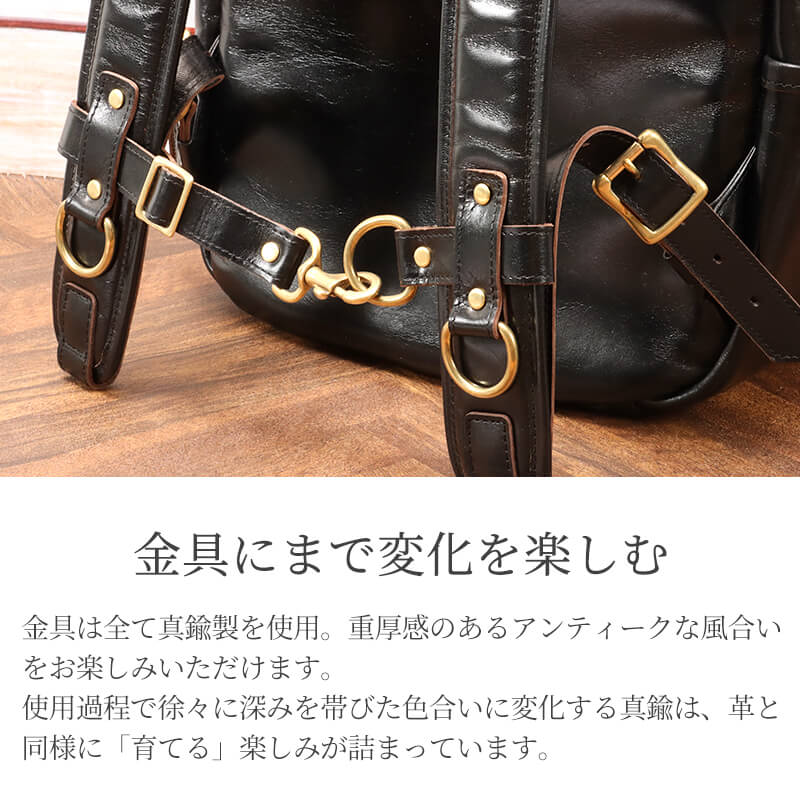 【送料無料 名入れ不可】 INCEPTION バッグパック ホースハイド IPHSB-12