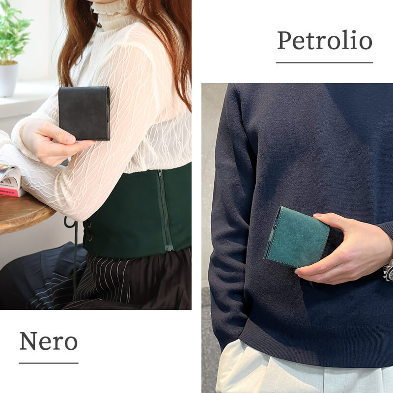 【送料無料 名入れ無料】 PLOWS 小さく薄い財布 dritto-2-thin ミニ財布 プエブロ