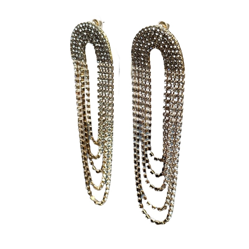 ロング しずくゴールド ピアス