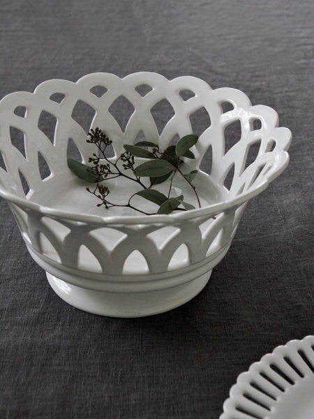 Bourg-Joly Malicorne足つきバスケットLouis Philippe ボージョリー