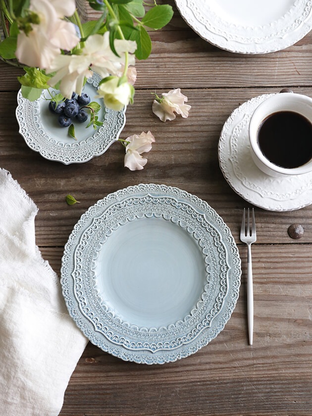 ELIOS FINEZZA エリオス フィネッツァ デザートプレート 23cmブルー