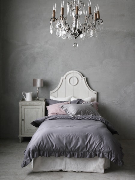 Sarah Grace掛け布団カバーLenaダークグレー コットン|フランスや