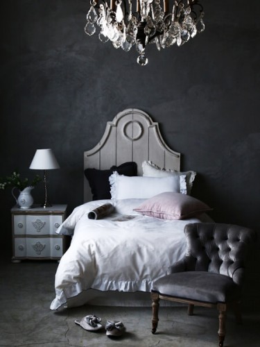 Sarah Grace掛け布団カバーLenaライトグレー コットン|フランスや