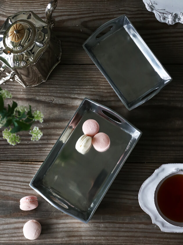 フランスアンティークなフルーツトレイサラグレースインテリアシルバー