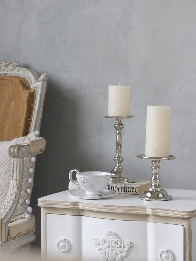 RasteliピラーキャンドルRUSTICホワイトアスパラガス ｜北欧雑貨 サラ