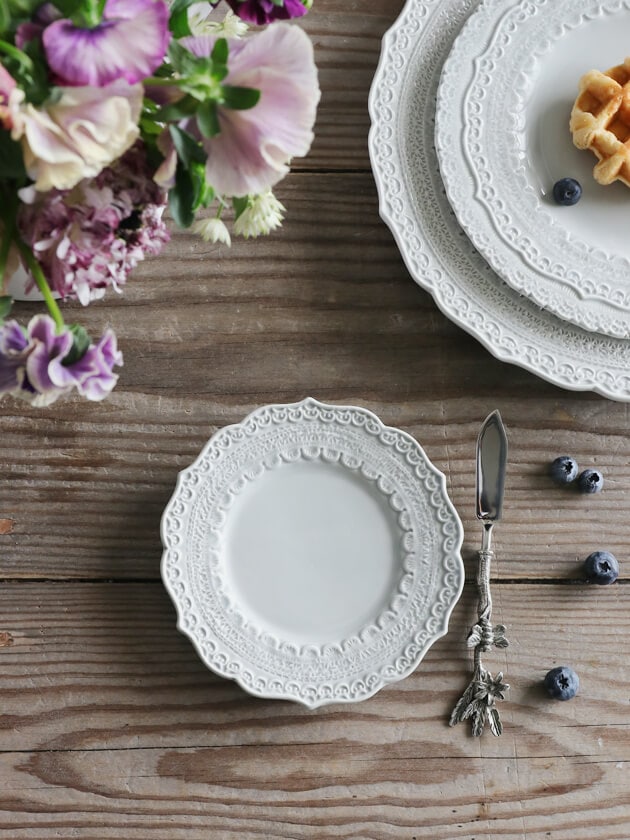 ELIOS FINEZZA エリオス フィネッツァ パン皿15cmライトグレー