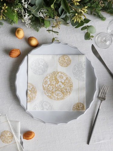 Francoise PAVIOT�ڡ��ѡ��ʥץ���BOULE GOLD&SILVER40x40cm