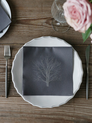 Francoise PAVIOT�ڡ��ѡ��ʥץ���ARBRE GREY40x40cm