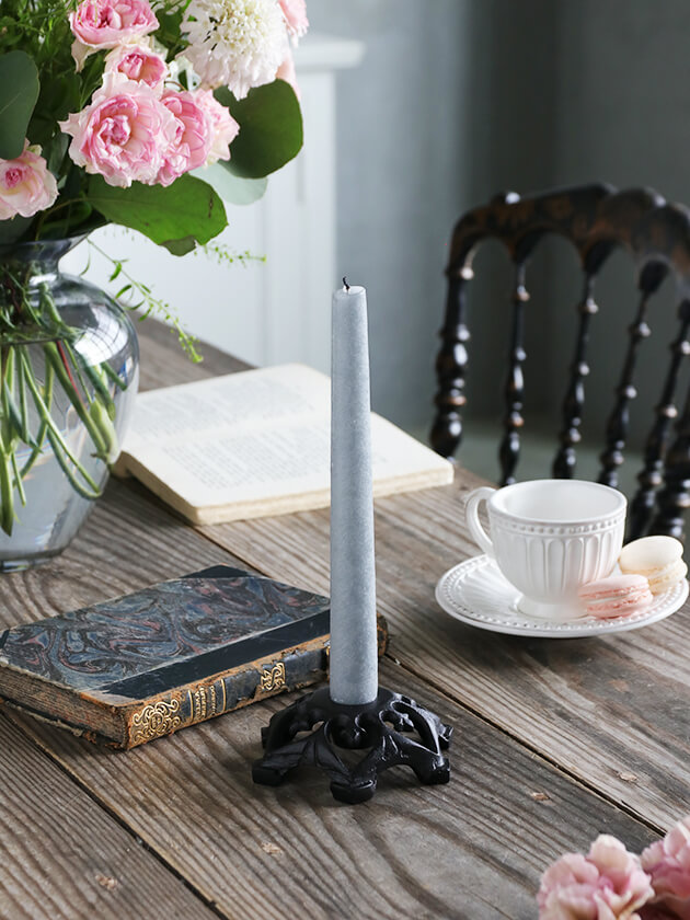Lene BjerreキャンドルホルダーCAVIAブラック ｜北欧雑貨 サラグレース