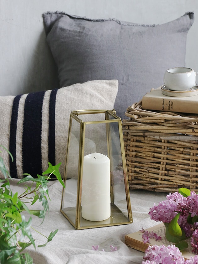 ビンテージ ブラス キャンドルランタン 真鍮製 ろうそくランタン