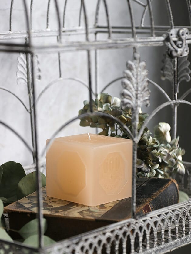 CIERGERIEキューブキャンドルMARSEILLEアイボリー