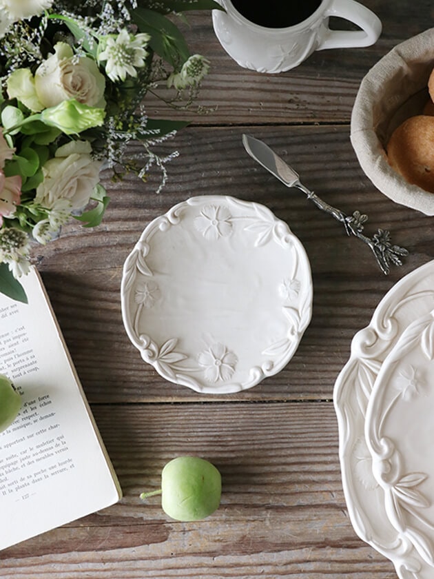 Elios 花模様の白い皿 5枚セット 楽天市場】ディナープレート ELIOS SUZURAN // エリオス スズラン