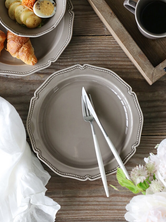 プレートLien L グレー