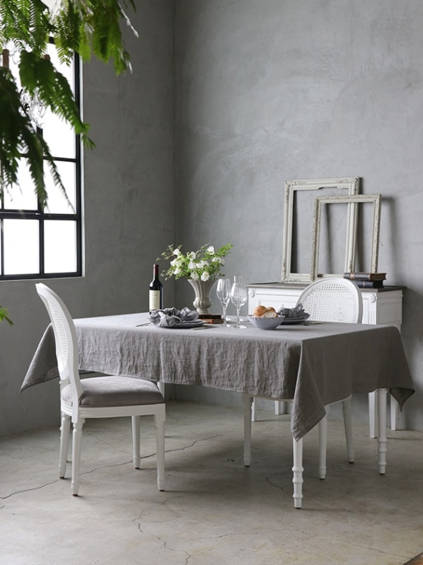 LinenMeテーブルクロスTERRAグレー