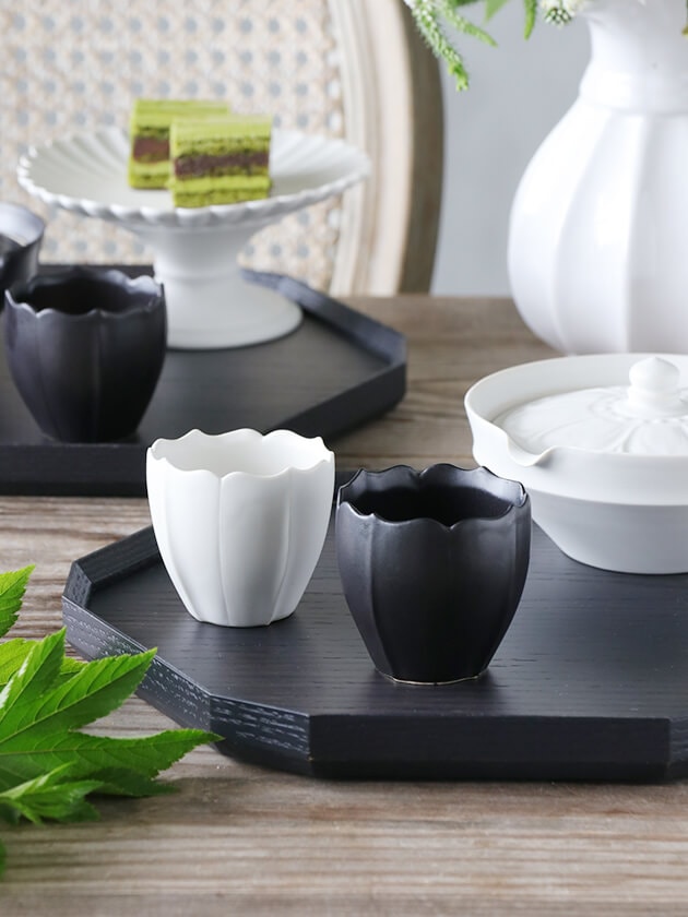 臼杵焼 稜花湯呑