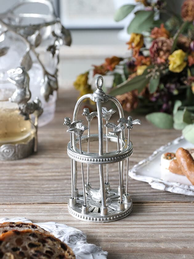 PewterピックセットBird cage