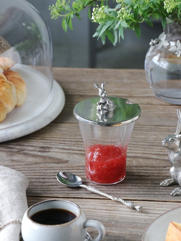 Pewter ジャムポット Rabbit