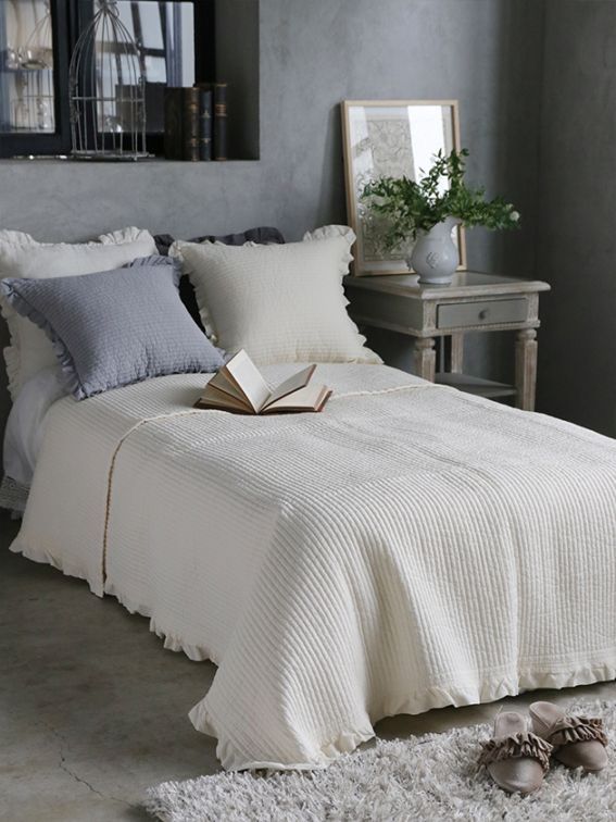 �٥åɥ��С�/���֥�frill�����ܥ꡼200x160cm
