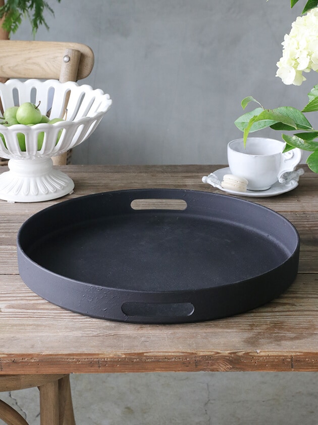 Fiorira un Giardinoラウンドトレーブラック35cm
