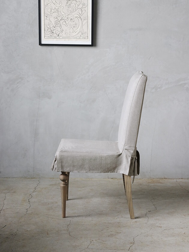 URBANダイニングチェア専用チェアカバー ライトグレー