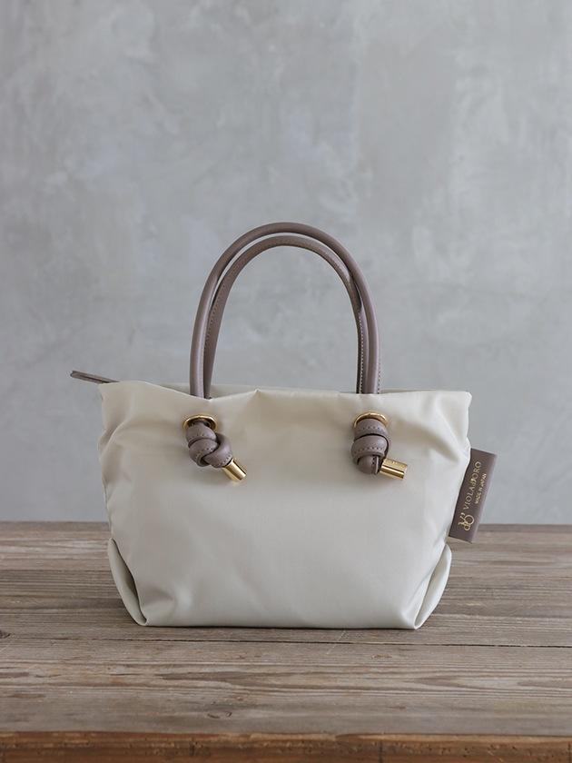 VIOLA d'ORO バッグ グレー ベージュ　Mサイズ VIOLA d'ORO バッグ グレー ベージュ Mサイズ VIOLAd'ORO