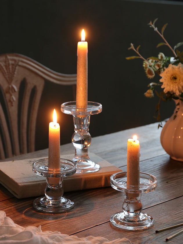 Sache ピラーガラスキャンドルホルダー Alb