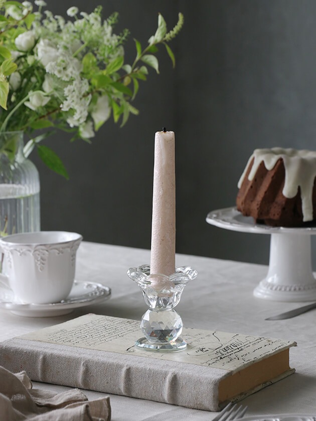 Sache ガラススティックキャンドルホルダークリスタル